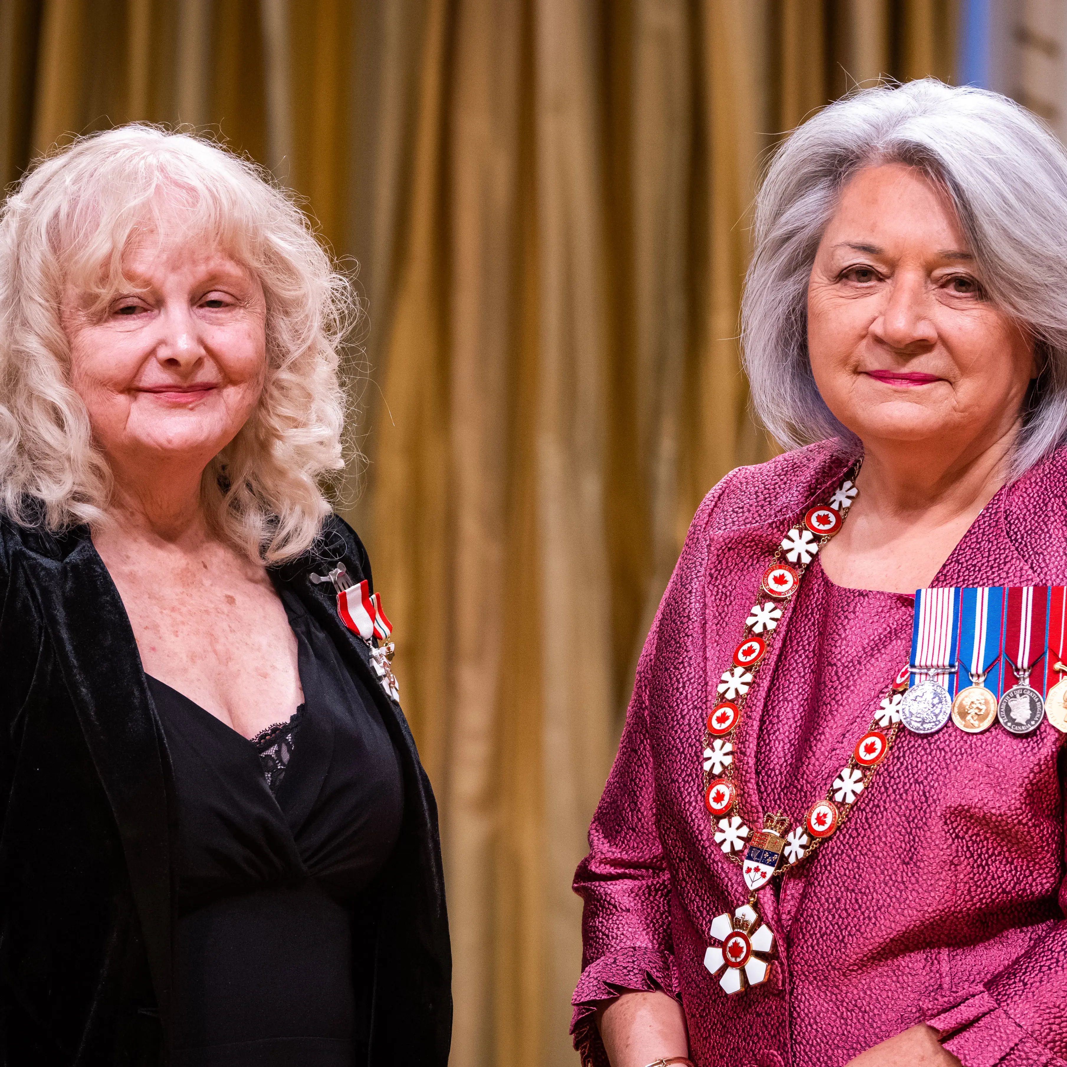 Christina and the Governor General having received the Order of Canada