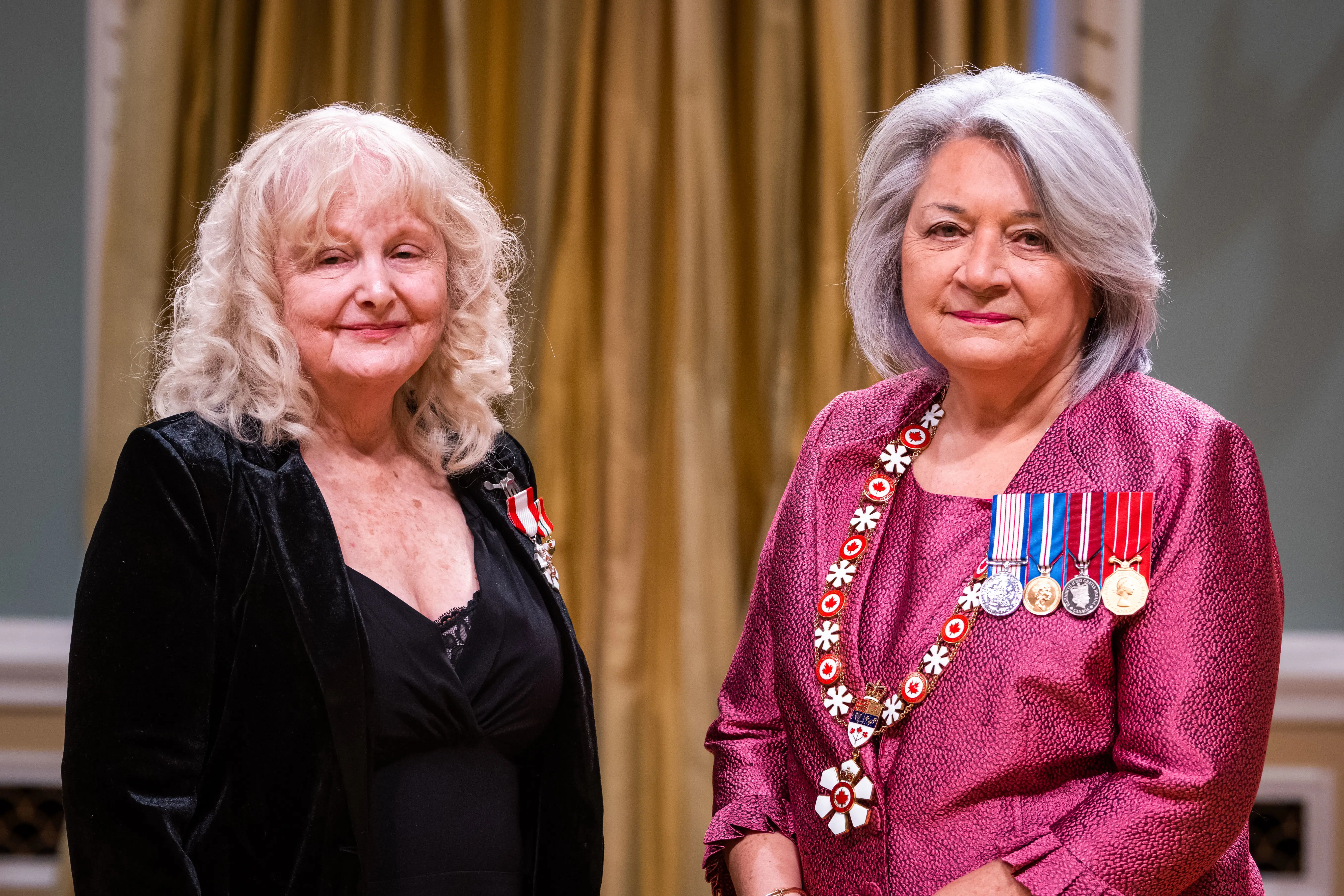 Christina and the Governor General having received the Order of Canada