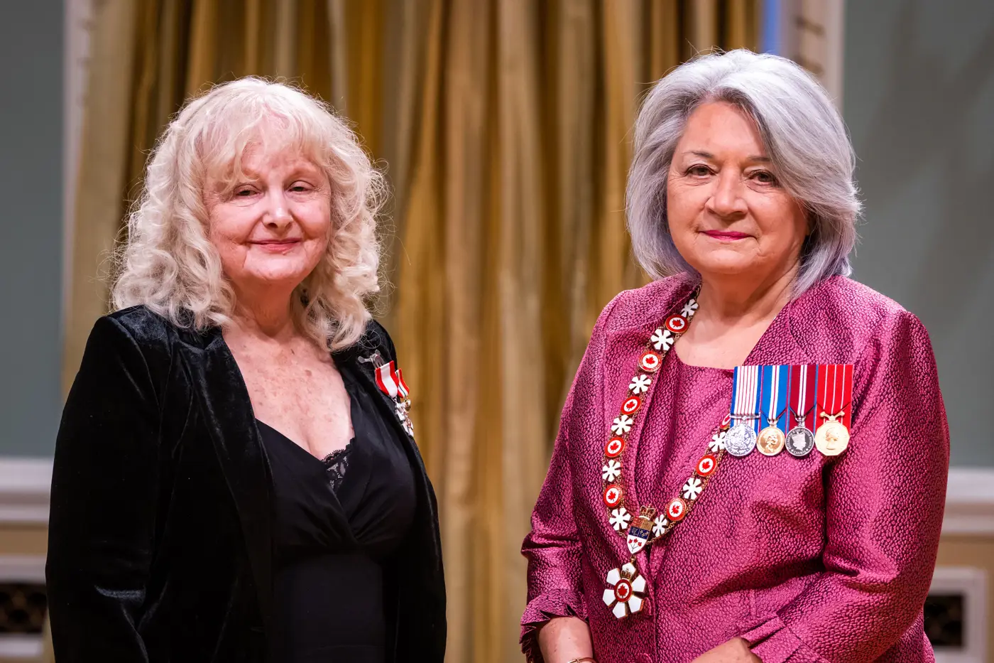 Christina and the Governor General having received the Order of Canada