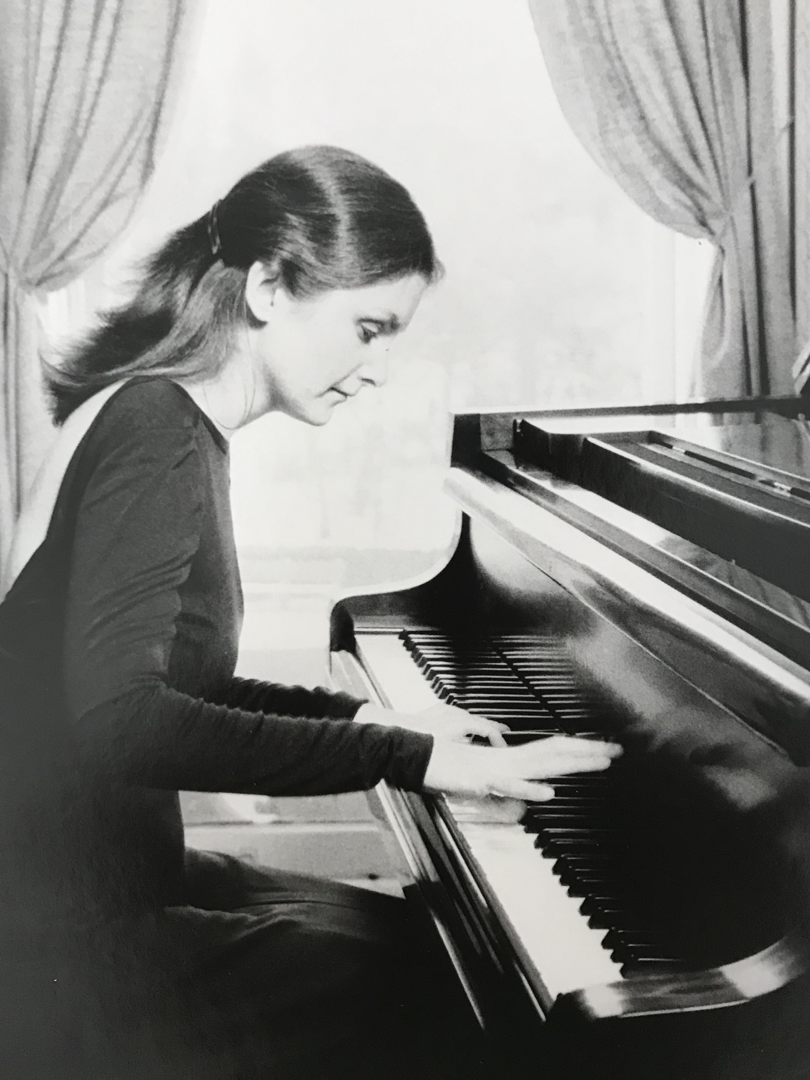 Preparing for a concert in Carnegie Recital Hall, New York..still young.