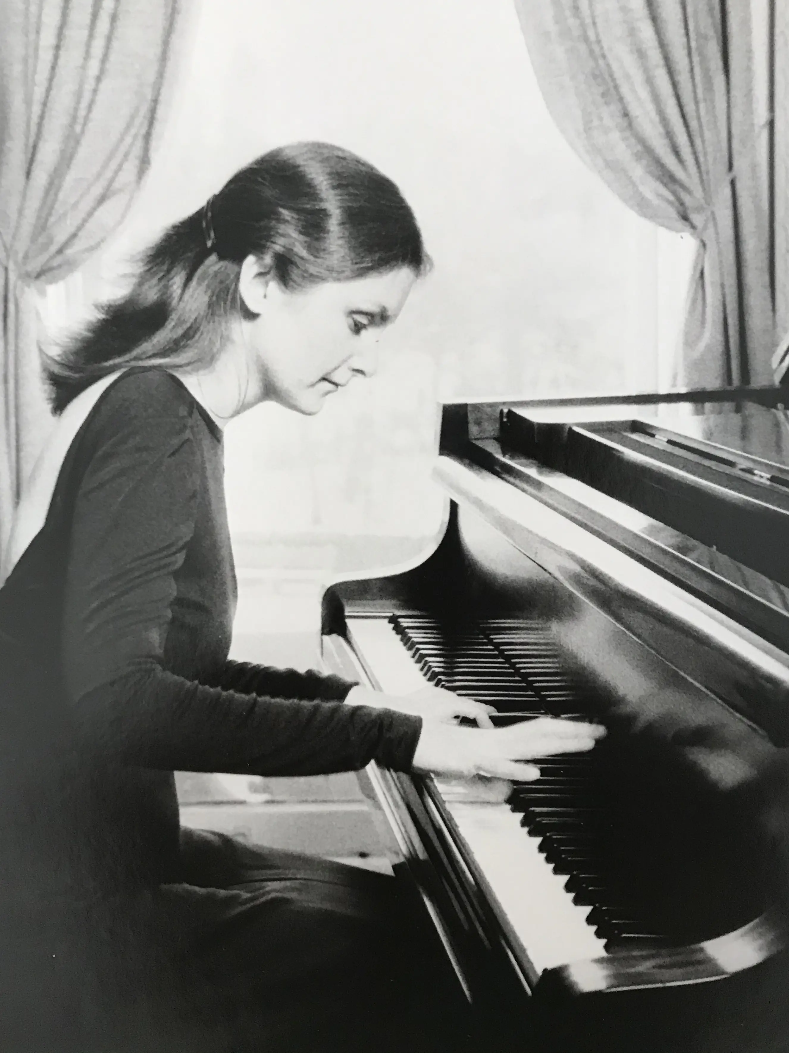 Preparing for a concert in Carnegie Recital Hall, New York..still young.