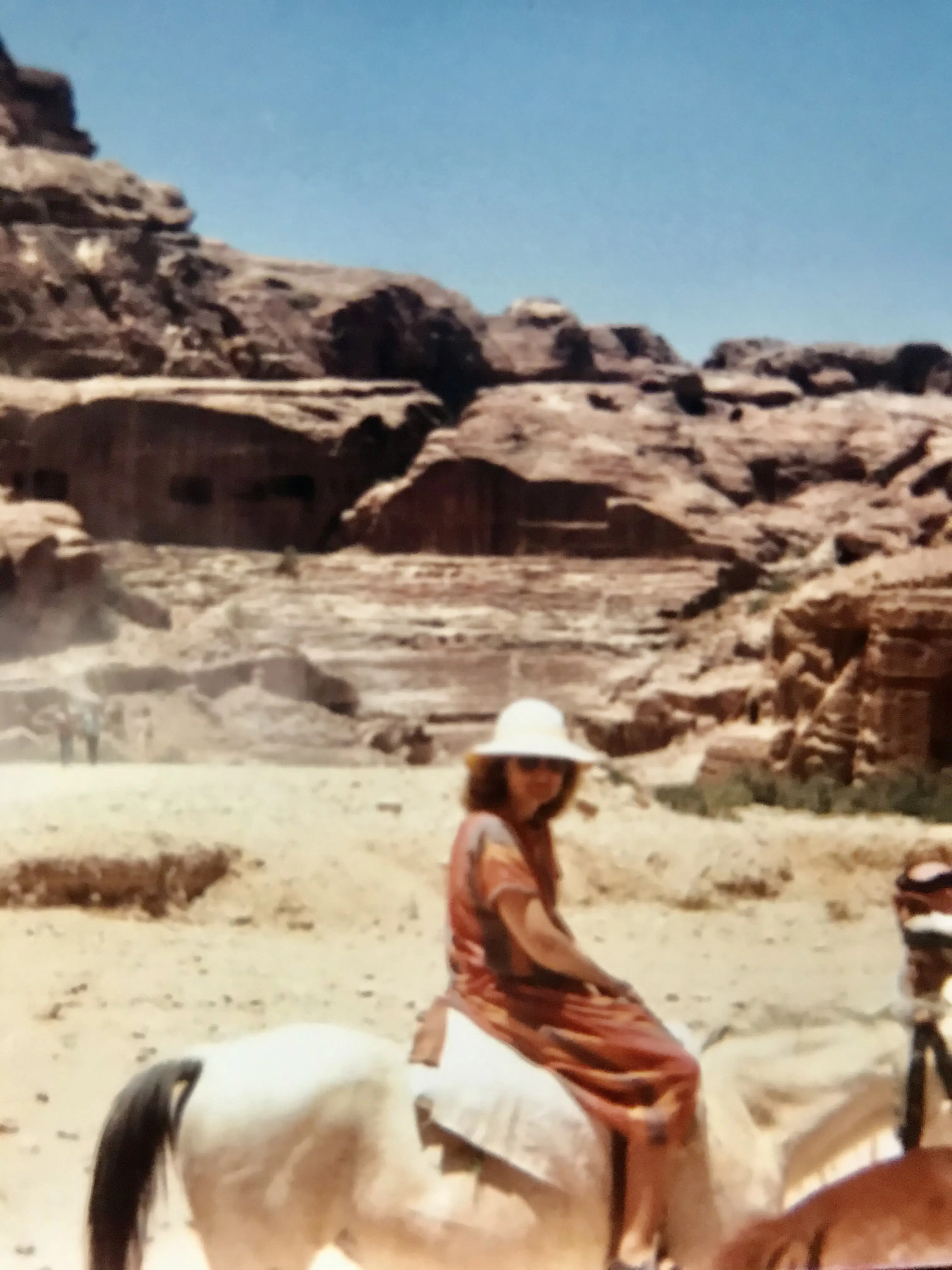 Love horses. Riding after touring the Middle East with concerts.