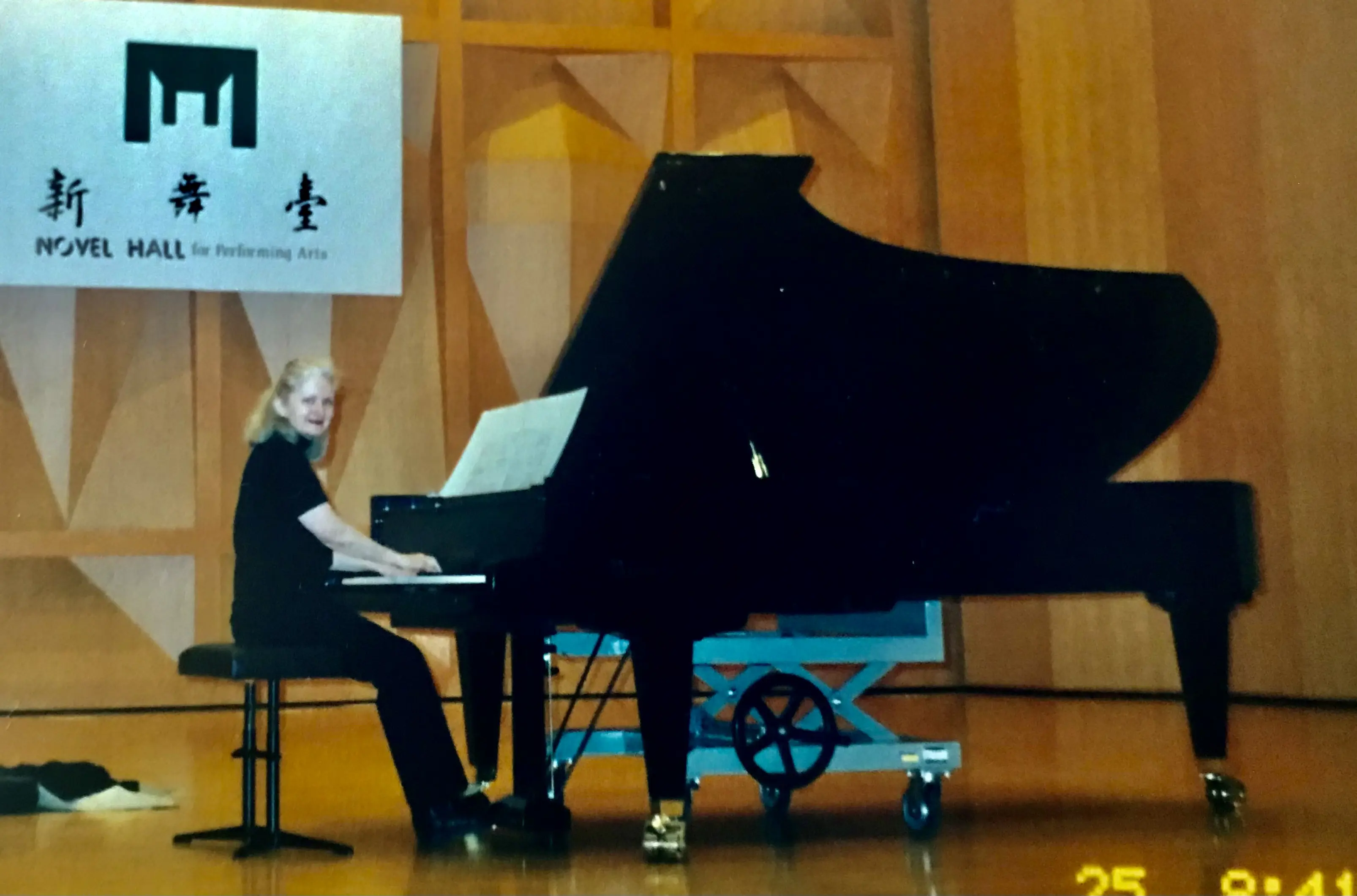 Recital in Taipei during tour of Taiwan