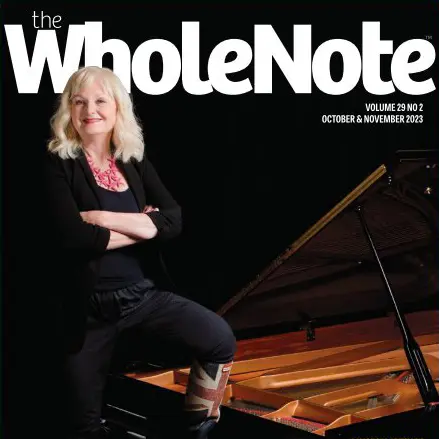 Cover girl for Wholenote Magazine again
