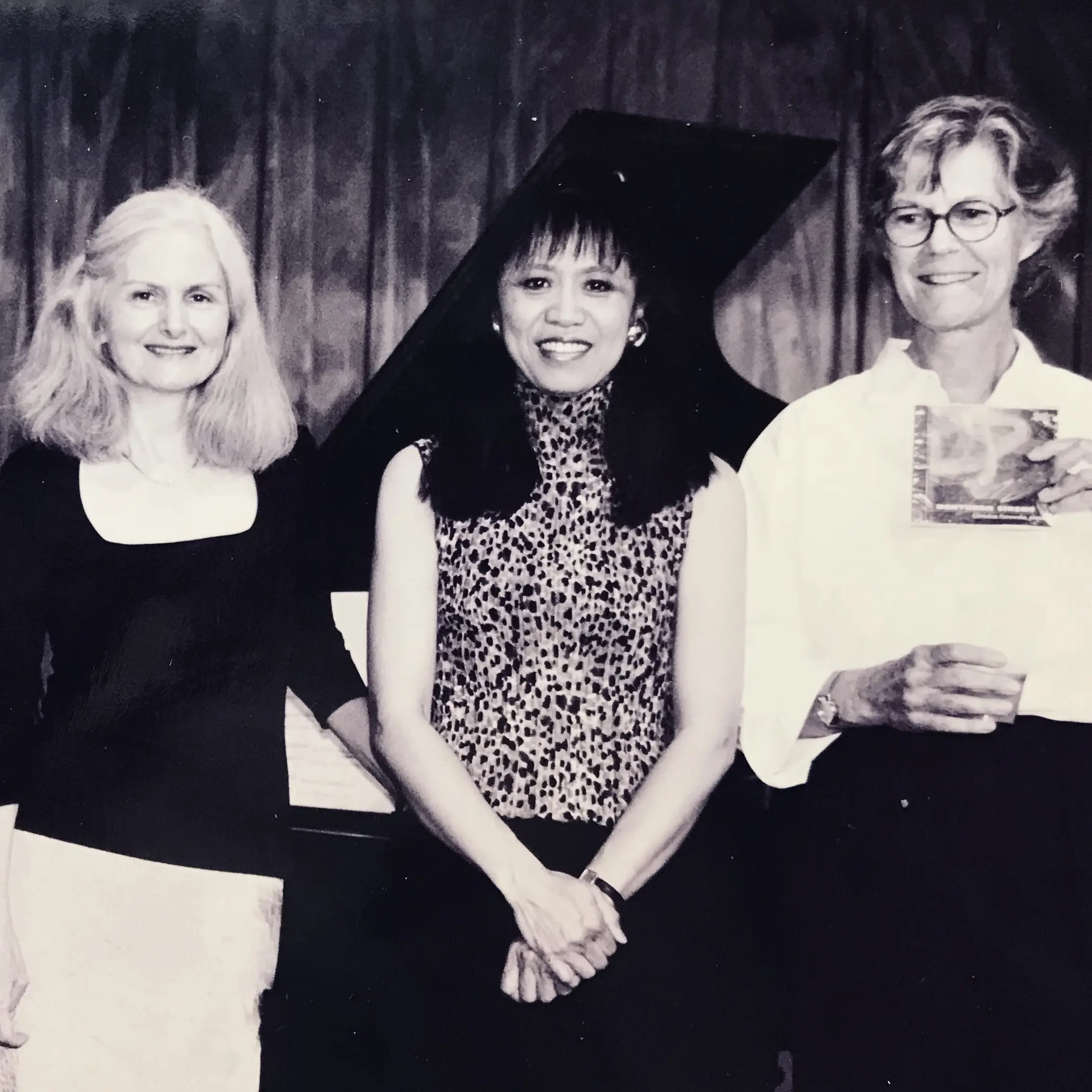 Larysa Kuzmenko, Christina, Alexina Louie, Ann Southam, after my recital and CD launch of their music